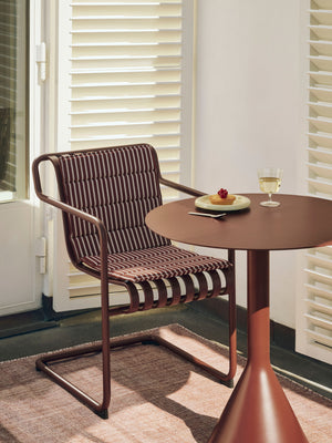 HAY Terrazza Folding zitkussen Bold Stripe Terracotta