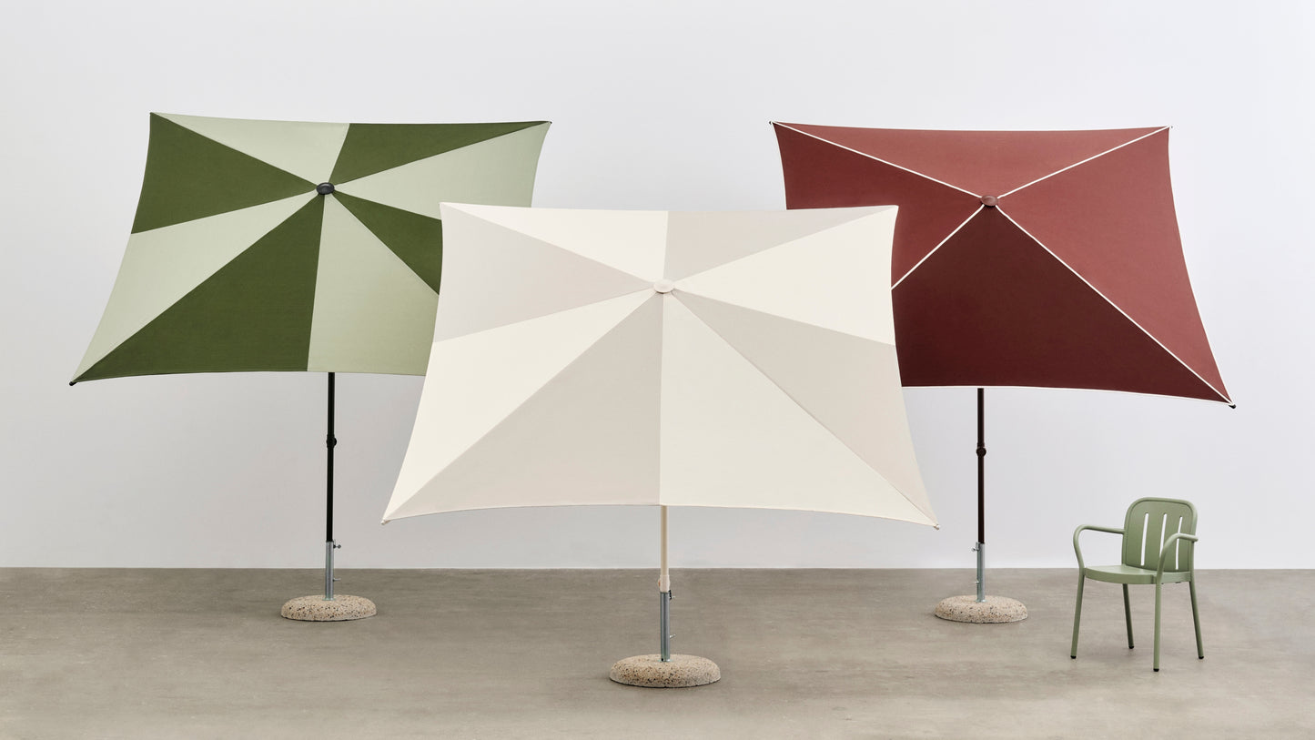 HAY Terrazza Square parasol Burgundy