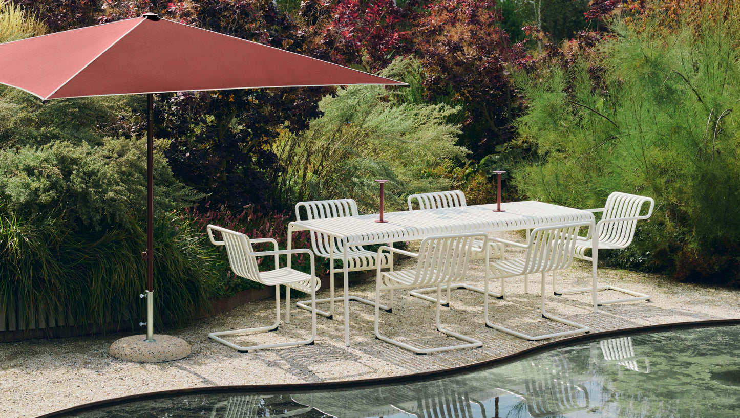 HAY Terrazza Square parasol Burgundy