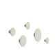 Muuto Dots wandhaak set van 5 Off-White