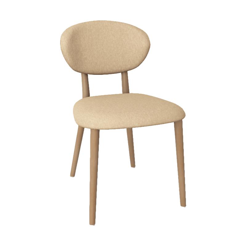Mobitec Toro C0110 eetkamerstoel Hip Hop Beige poot beuken
