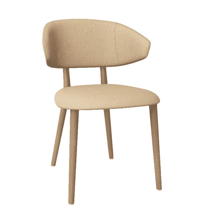 Mobitec Toro C0212 eetkamerstoel Hip Hop Beige poot beuken