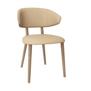 Mobitec Toro C0212 eetkamerstoel Hip Hop Beige poot beuken