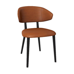 Mobitec Toro C0212 eetkamerstoel Genova Cognac poot zwart beuken