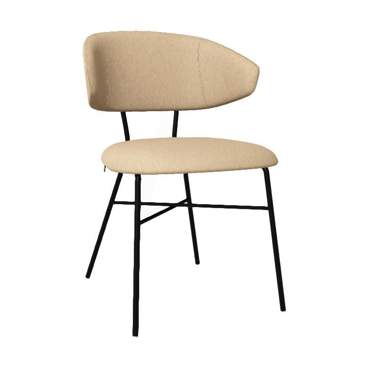 Mobitec Toro C0412 eetkamerstoel Hip Hop Beige poot zwart