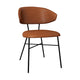 Mobitec Toro C0412 eetkamerstoel Genova Cognac poot zwart