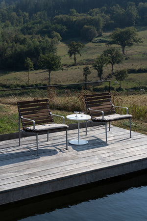 HAY Traverse loungestoel met arm geolied essen