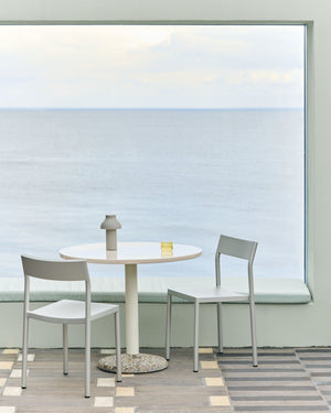 HAY Ceramic tuintafel Ø90 cm Bright Yellow