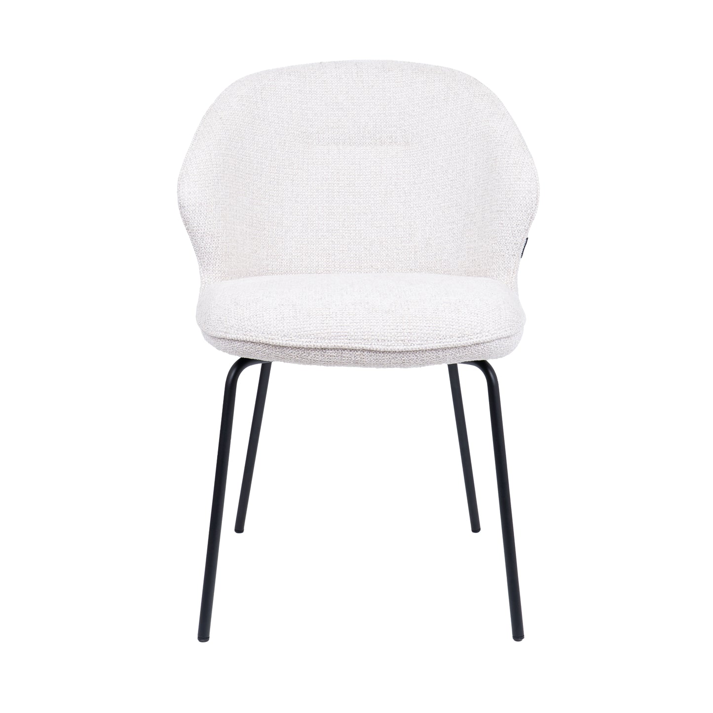 HelloChair HC26 Ulvi eetkamerstoel Milan Natural vierpoot zwart