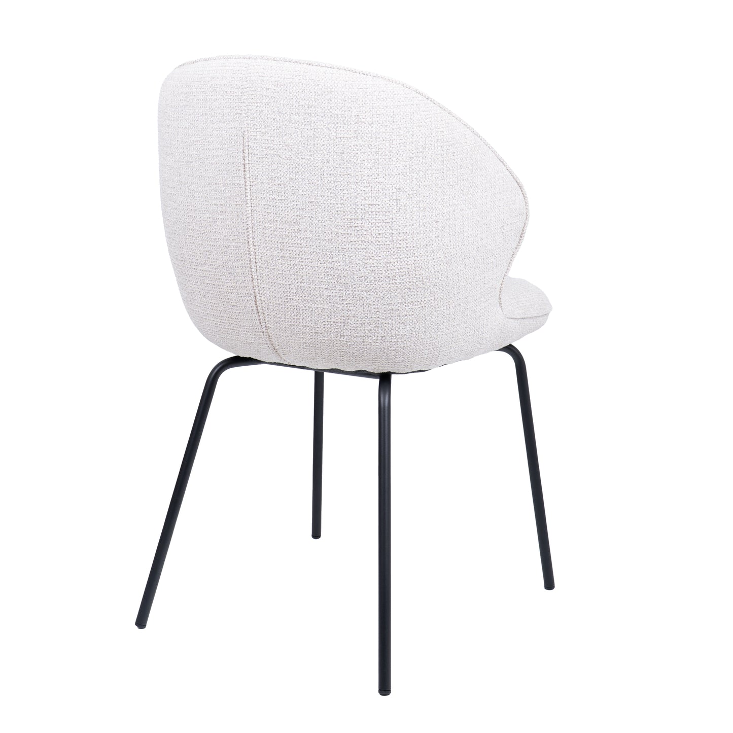 HelloChair HC26 Ulvi eetkamerstoel Milan Natural vierpoot zwart
