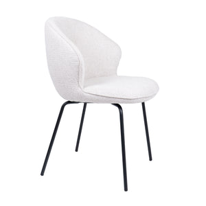HelloChair HC26 Ulvi eetkamerstoel Milan Natural vierpoot zwart