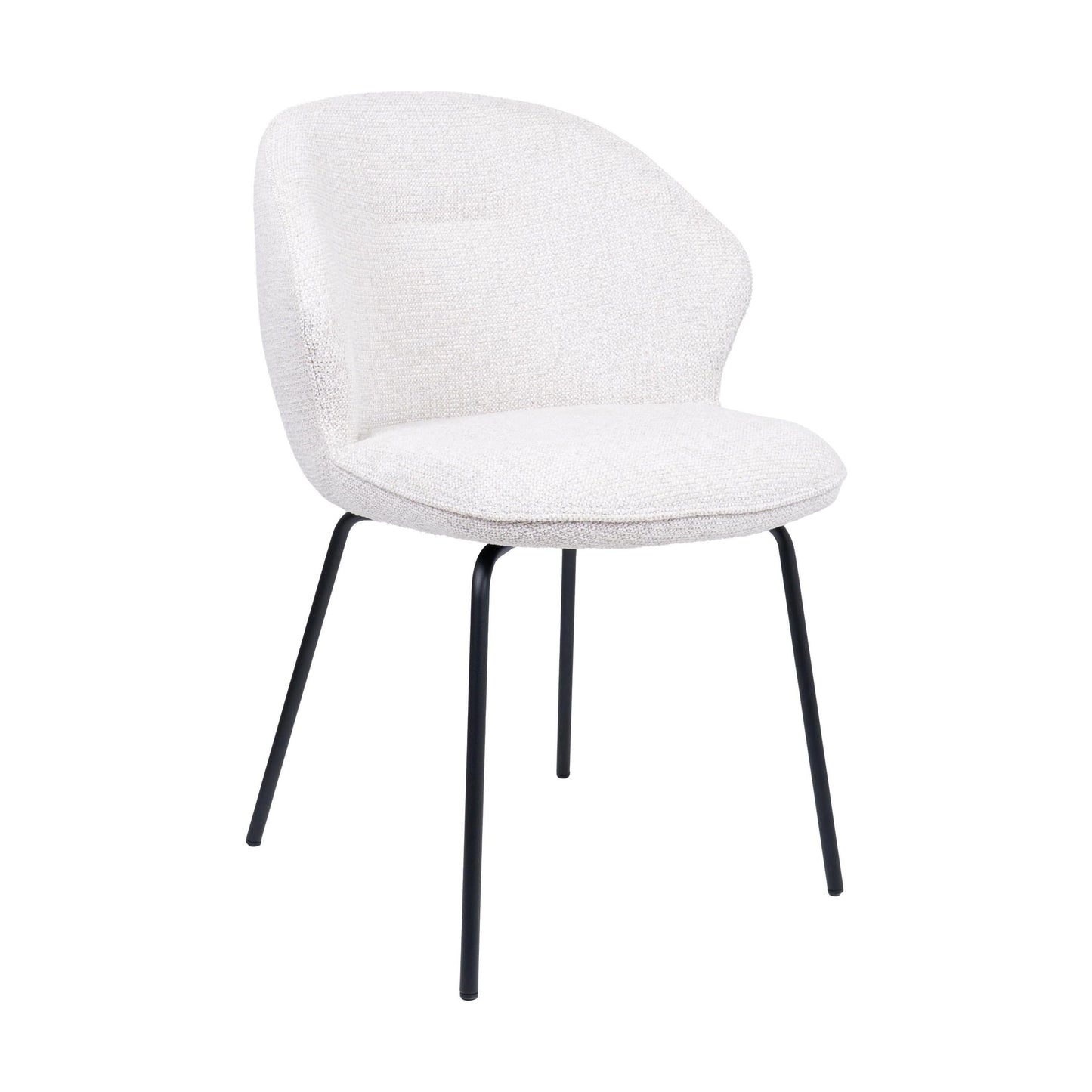 HelloChair HC26 Ulvi eetkamerstoel Milan Natural vierpoot zwart