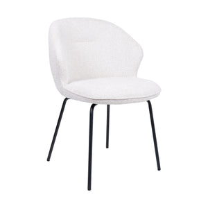 HelloChair HC26 Ulvi eetkamerstoel Milan Natural vierpoot zwart