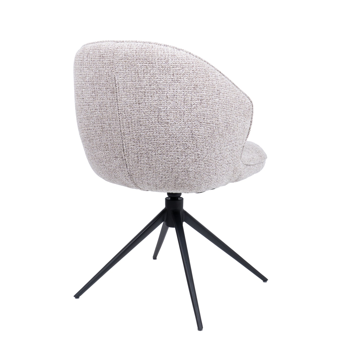 HelloChair HC26 Ulvi eetkamerstoel Milan Wheat spinpoot zwart