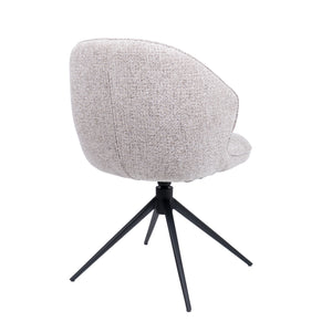HelloChair HC26 Ulvi eetkamerstoel Milan Wheat spinpoot zwart
