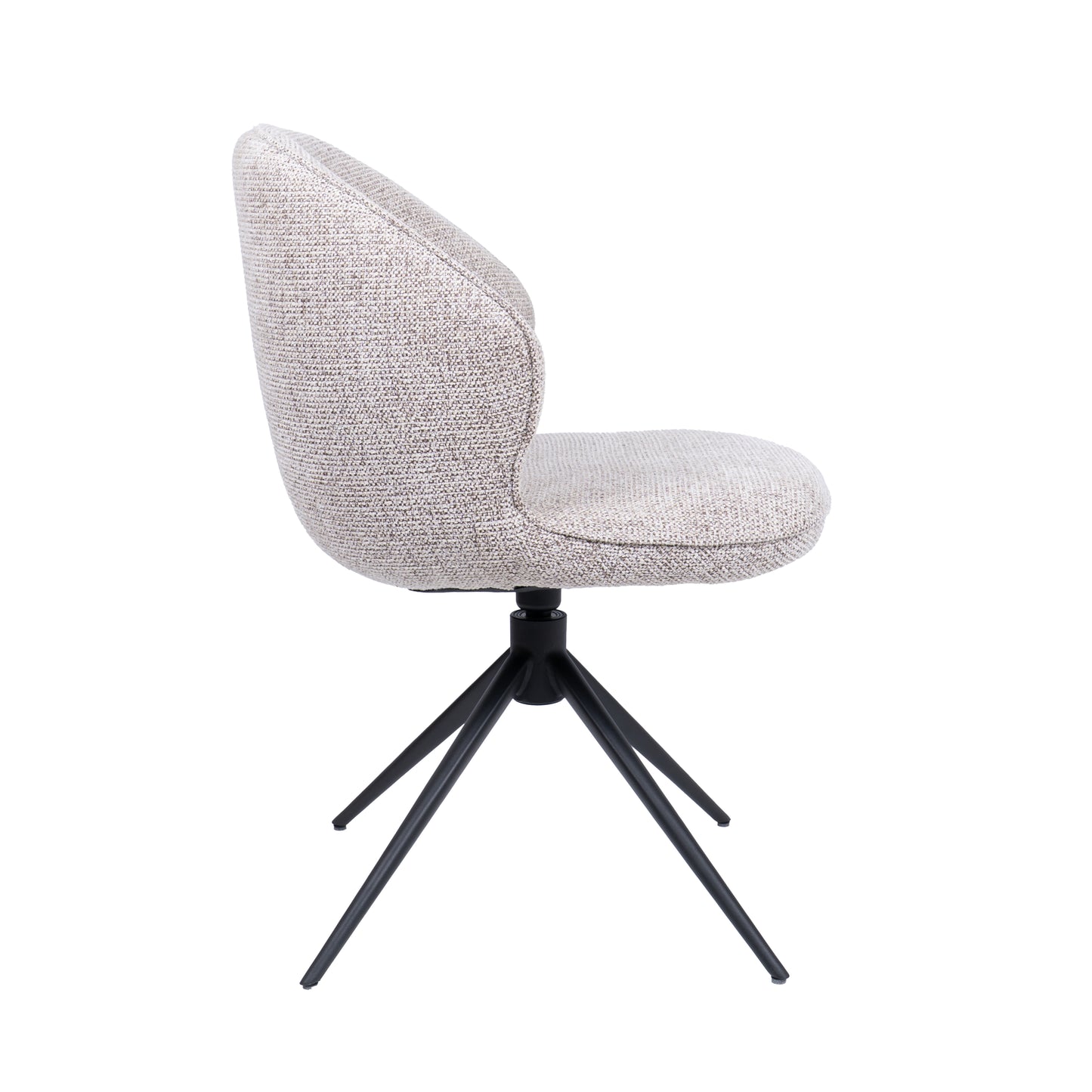 HelloChair HC26 Ulvi eetkamerstoel Milan Wheat spinpoot zwart
