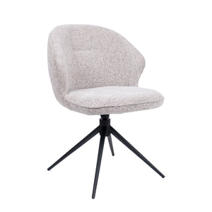 HelloChair HC26 Ulvi eetkamerstoel Milan Wheat spinpoot zwart