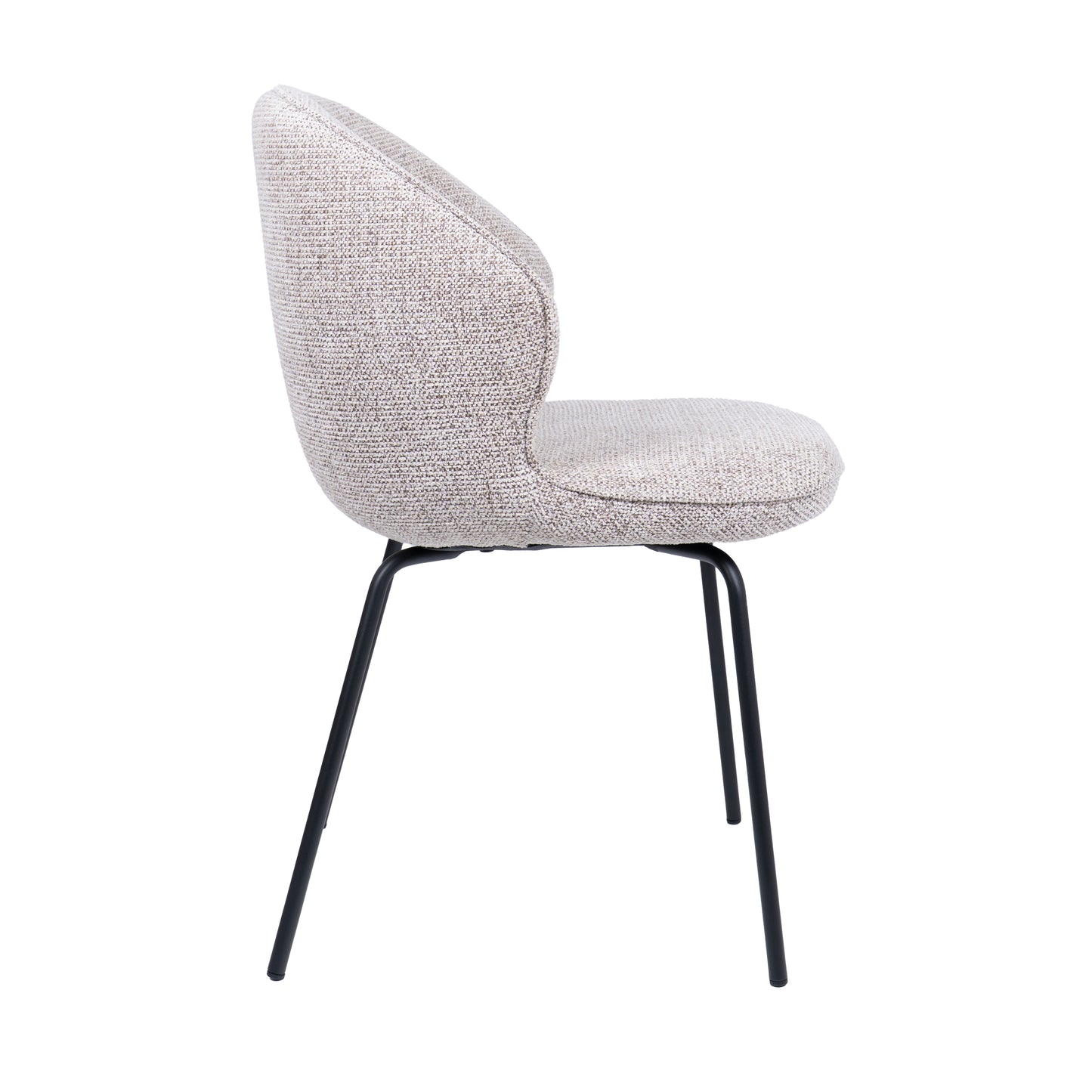 HelloChair HC26 Ulvi eetkamerstoel Milan Wheat vierpoot zwart