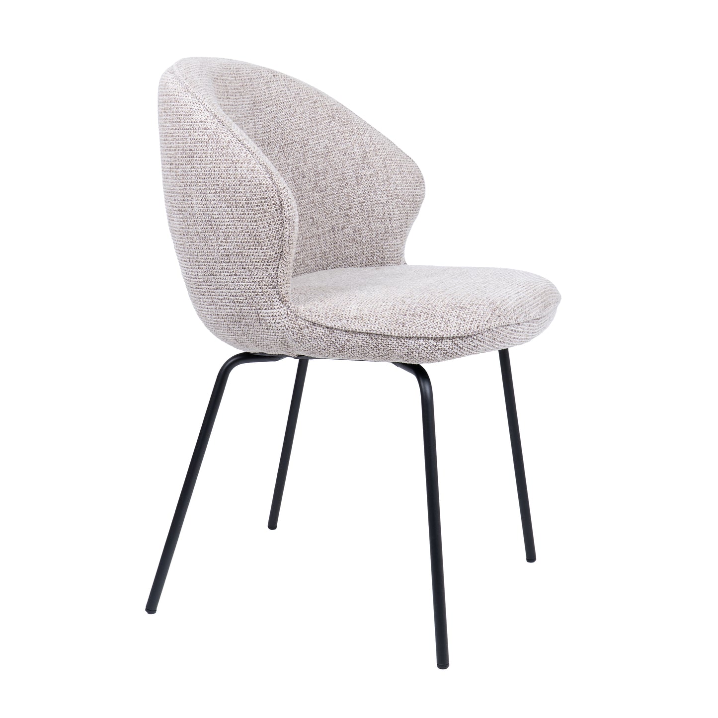 HelloChair HC26 Ulvi eetkamerstoel Milan Wheat vierpoot zwart
