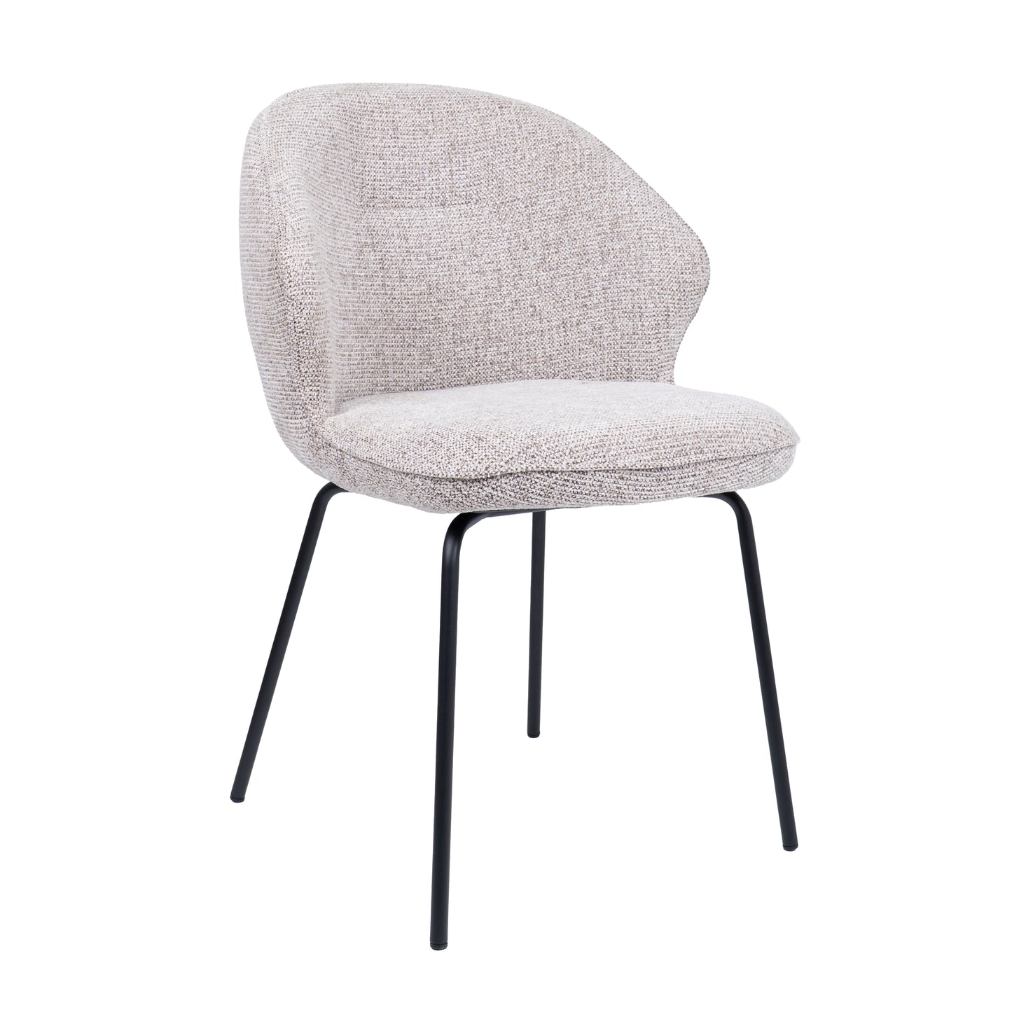 HelloChair HC26 Ulvi eetkamerstoel Milan Wheat vierpoot zwart