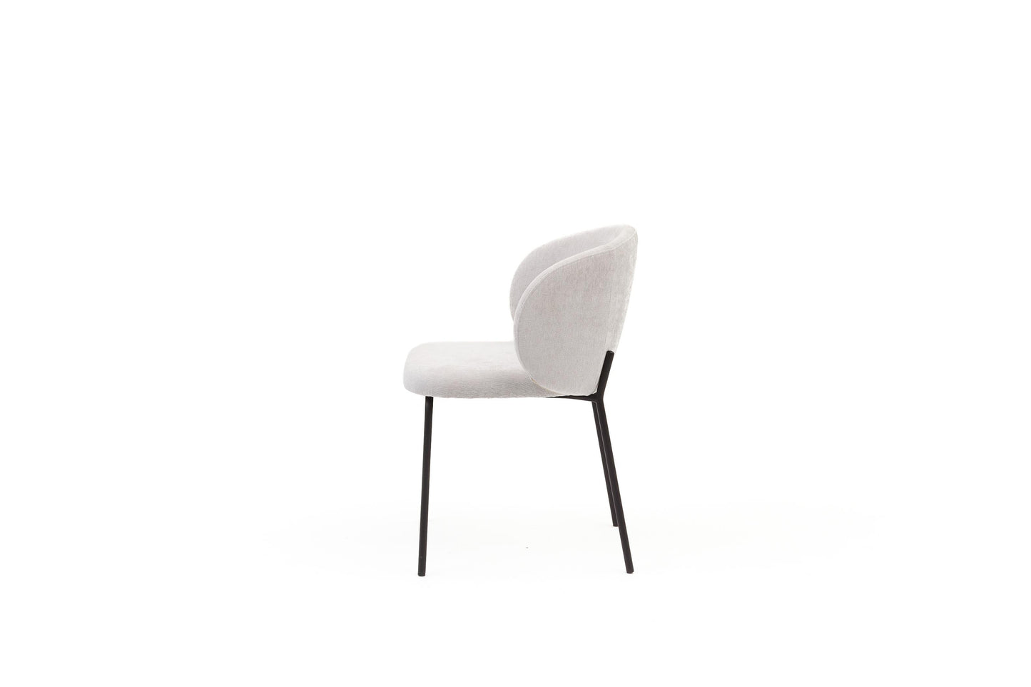 HelloChair HC28 Nice eetkamerstoel Wing Shell vierpoot zwart