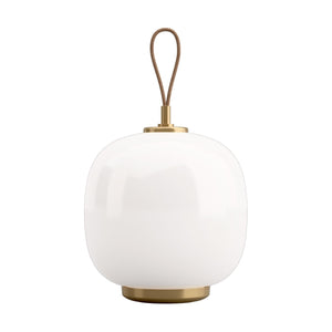 Louis Poulsen VL 45 Radiohus Portable lamp Brass/Glossy White Opal