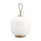 Louis Poulsen VL 45 Radiohus Portable lamp Brass/Glossy White Opal