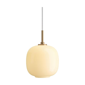 Louis Poulsen VL 45 Radiohus hanglamp Ø17,5 cm Brass/Glossy Pale Yellow