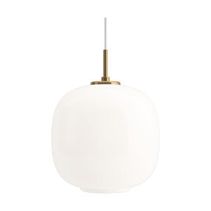 Louis Poulsen VL 45 Radiohus hanglamp Ø25 cm Brass/Glossy White Opal