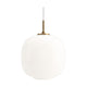 Louis Poulsen VL 45 Radiohus hanglamp Ø25 cm Brass/Glossy White Opal