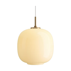 Louis Poulsen VL 45 Radiohus hanglamp Ø25 cm Brass/Glossy Pale Yellow