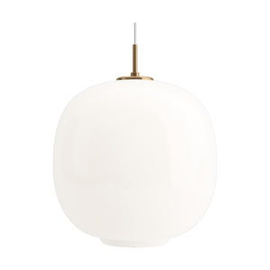 Louis Poulsen VL 45 Radiohus hanglamp Ø37 cm Brass/Glossy White Opal