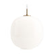 Louis Poulsen VL 45 Radiohus hanglamp Ø37 cm Brass/Glossy White Opal