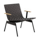 &Tradition Ville AV45 loungestoel met arm Warm Black