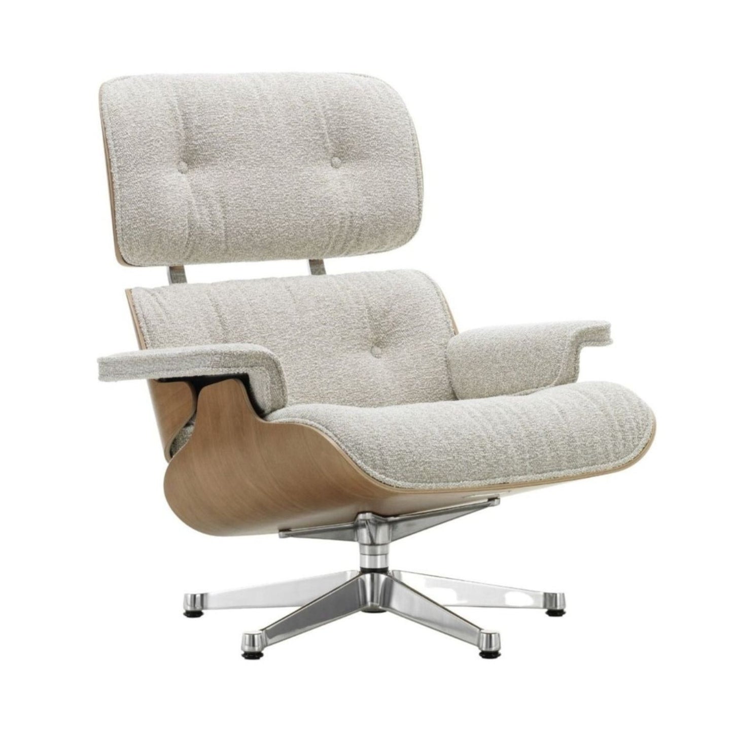 Vitra Eames Loungechair american cherry Nubia creme/sand