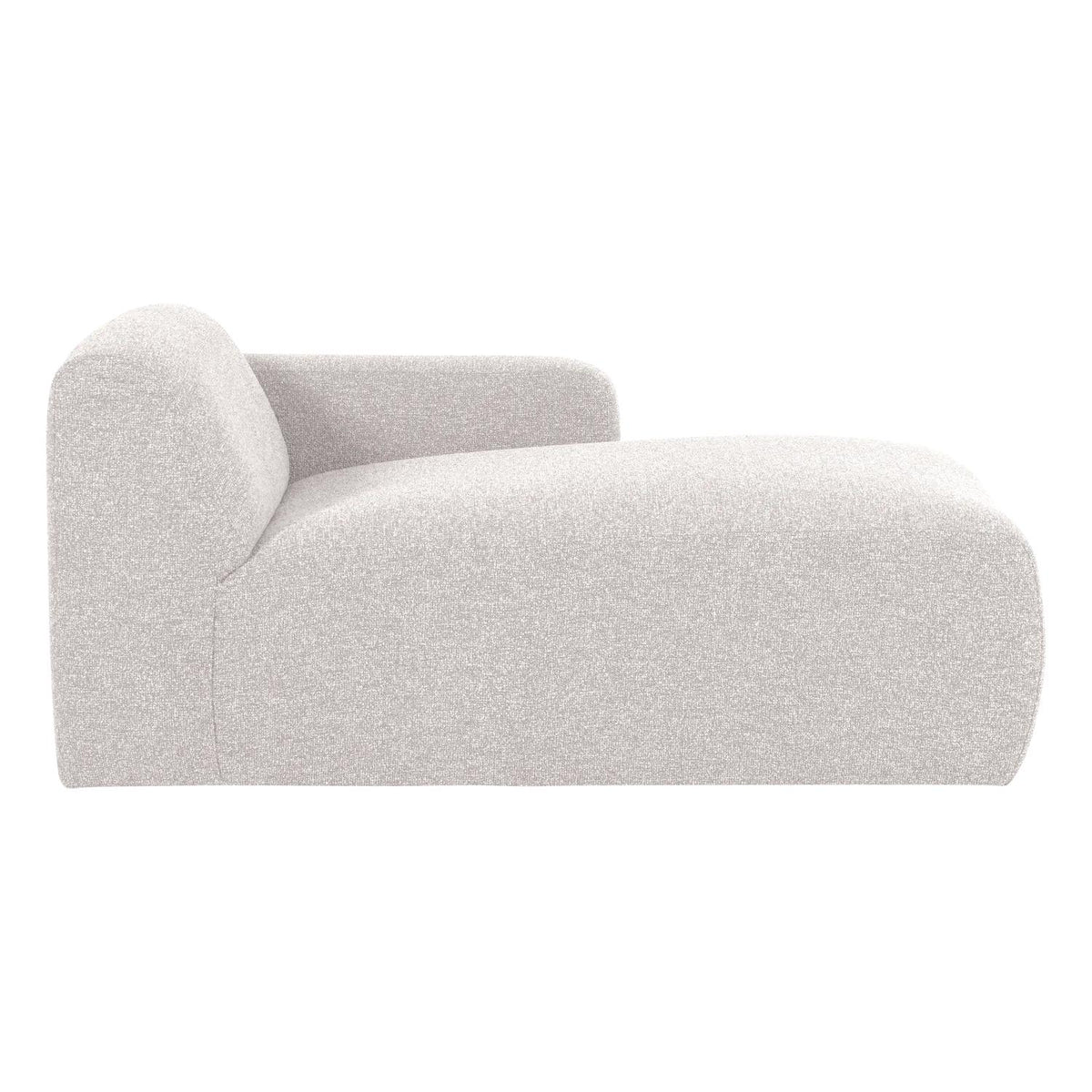 WOOOD Mojo Base chaise longue bank arm rechts bouclé Ecru