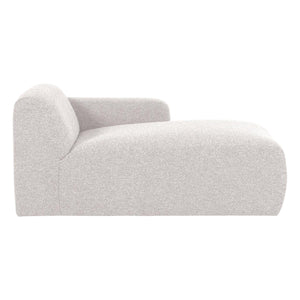 WOOOD Mojo Base chaise longue bank arm rechts bouclé Ecru