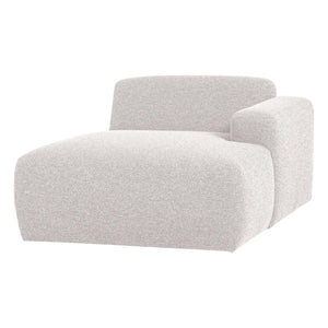 WOOOD Mojo Base chaise longue bank arm rechts bouclé Ecru
