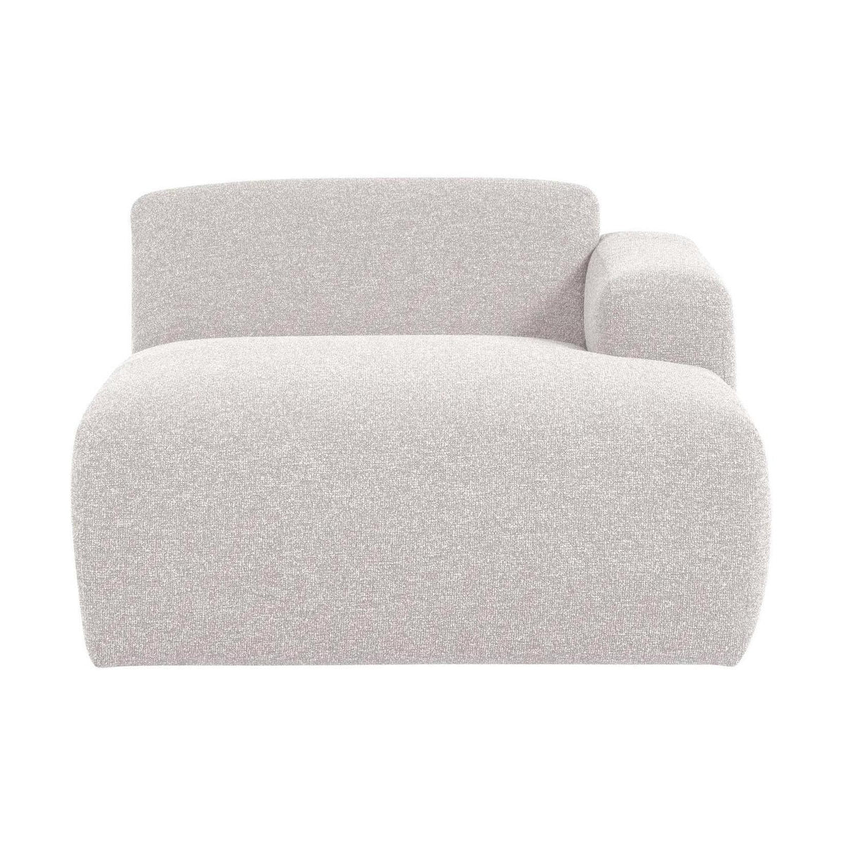 WOOOD Mojo Base chaise longue bank arm rechts bouclé Ecru