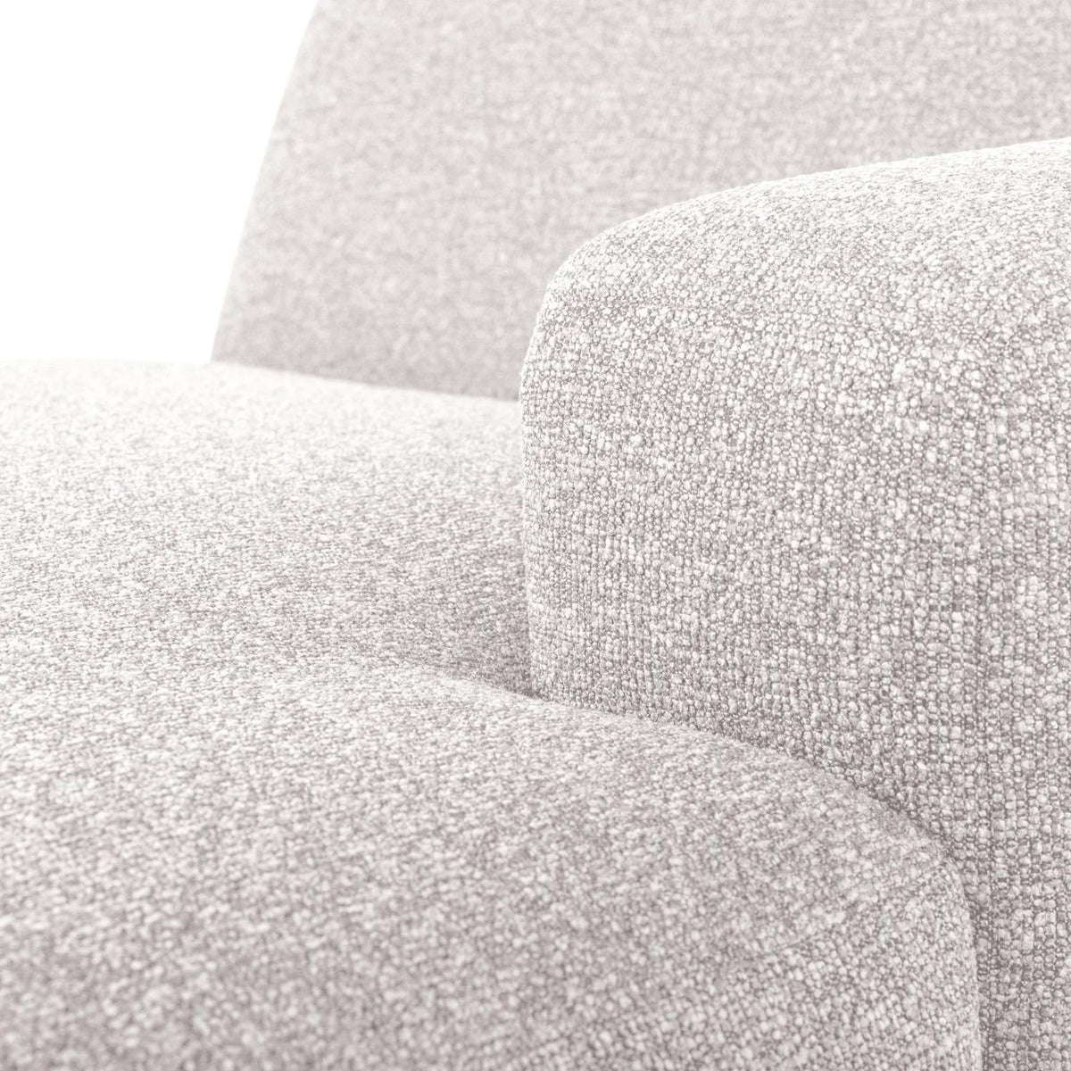 WOOOD Mojo Base chaise longue bank arm rechts bouclé Ecru
