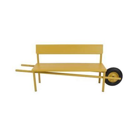Weltevree Wheelbench tuinbank Kröller-Müller Edition Yellow
