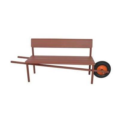 Weltevree Wheelbench tuinbank Oxide Red