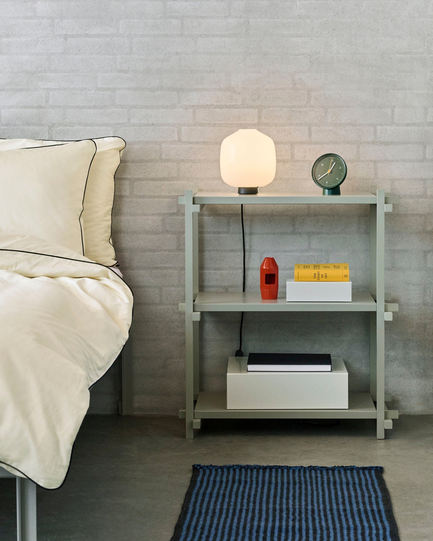 HAY Woody 2.0 Column Low stellingkast Beuken Smokey Grey