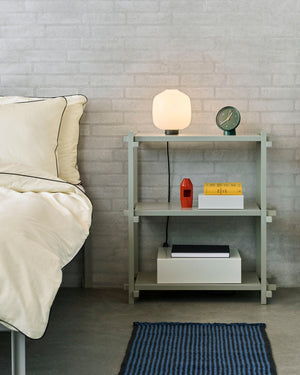 HAY Woody 2.0 Column Low stellingkast Beuken Smokey Grey