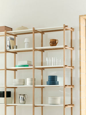 HAY Woody 2.0 High stellingkast Eiken Almond White
