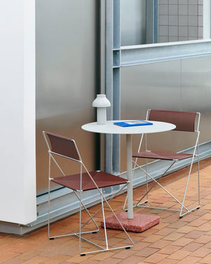 HAY X-Line eetkamerstoel gegalvaniseerd staal Iron Red
