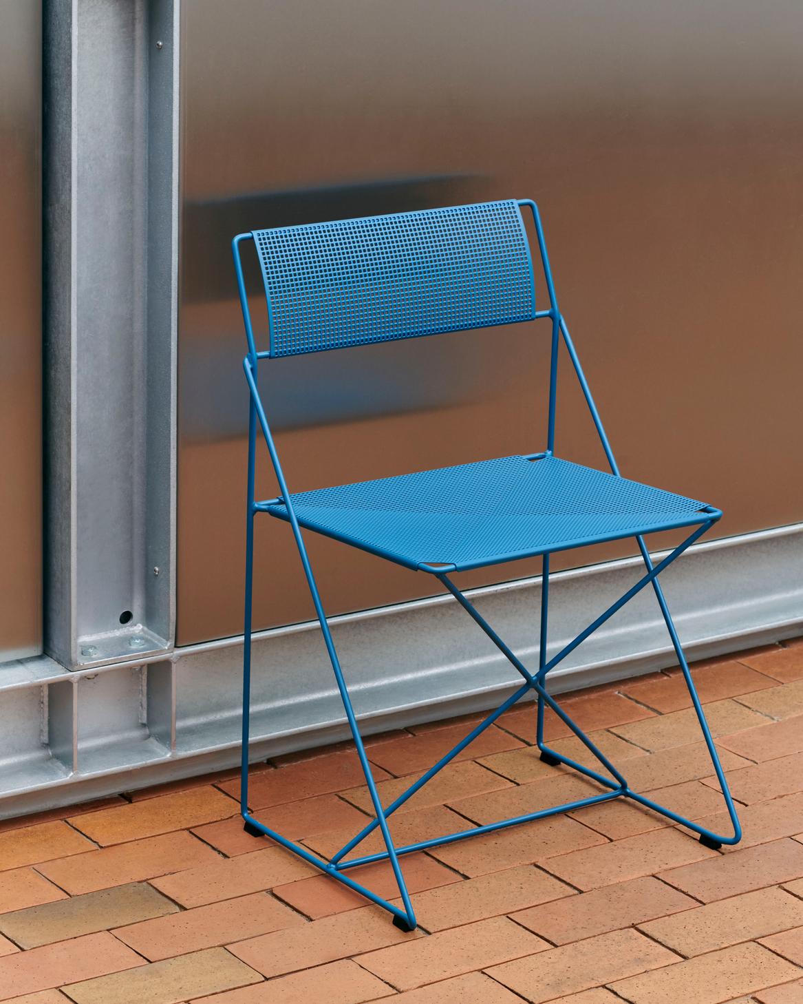 HAY X-Line eetkamerstoel gepoedercoat staal Powder Blue