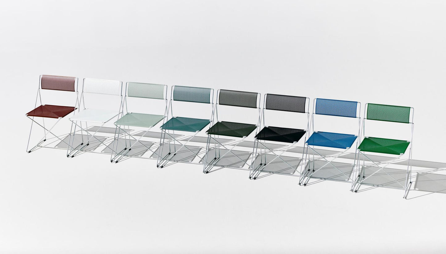 HAY X-Line eetkamerstoel gegalvaniseerd staal Autumn Green