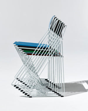 HAY X-Line eetkamerstoel gegalvaniseerd staal Autumn Green