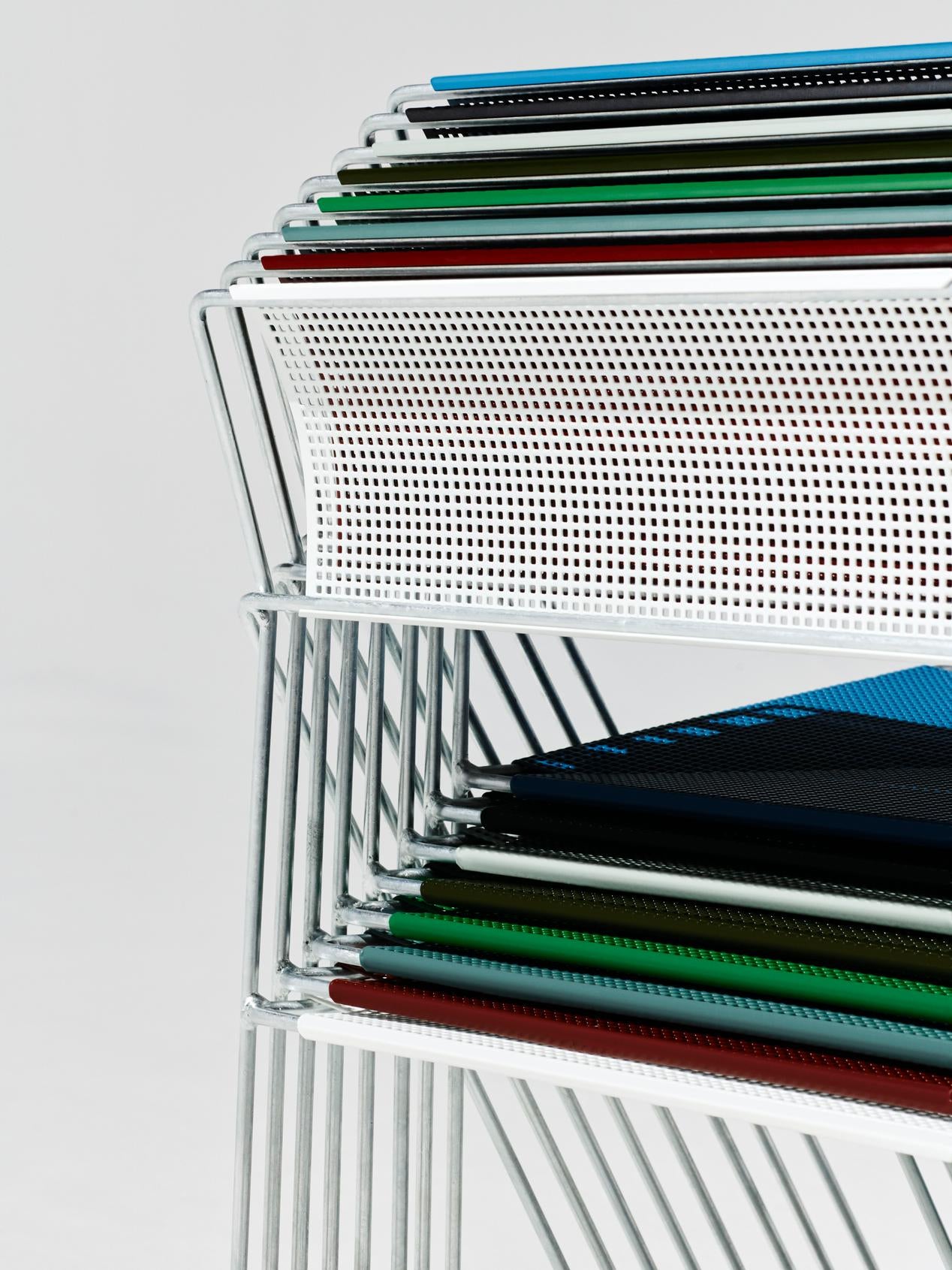 HAY X-Line eetkamerstoel gegalvaniseerd staal Autumn Green